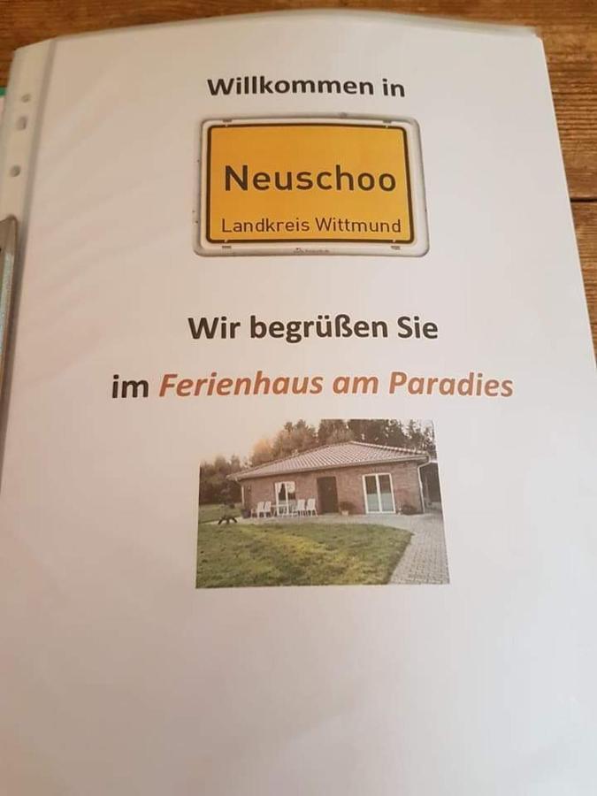 Ferienhaus Am Paradies Neuschoo Zewnętrze zdjęcie